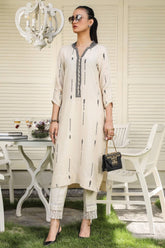 Ivory dotted Lines - SairaHabib