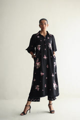 Pants for Inflorescence - Black - SairaHabib