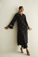 Floral Whisper - Black - SairaHabib