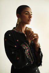 Floral Whisper - Black - SairaHabib