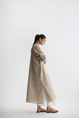 Fawn - All-over Cutwork Kurta - The Solid Edit by Saira Habib