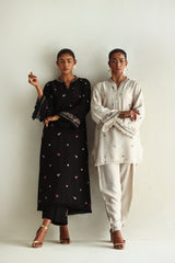 Floral Whisper - Black - SairaHabib