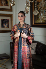 Collage print jacket outfit - SairaHabib