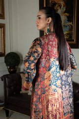 Collage print jacket outfit - SairaHabib