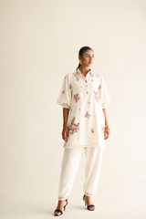 Inflorescence - Ivory Short Shirt & Pants (Set)