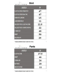 Scalp Daman - with Culottes & Inner - SairaHabib