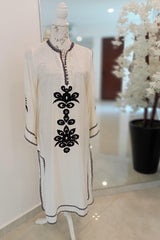 Black Floral Applique - SairaHabib